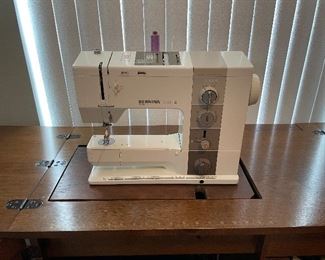 #42-$550  Bernina Record 930 Electric & $75  for table with chair 
