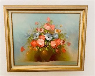 #53 -$90  Floral canvas 