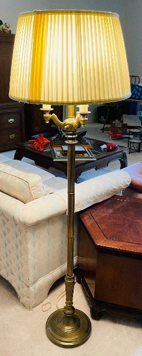 #58 - $60 Floor lamp brass 