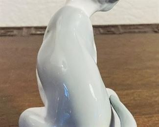 #70 - $76 LLadro set of 2 cats Attentive Cat & Expecting cat - 6x5 approx