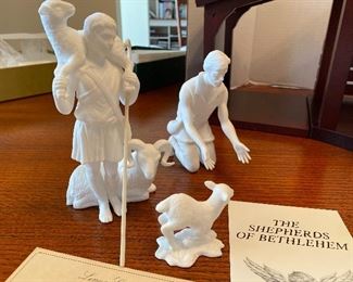 $695 - LENOX Nativity set Complete. Only one piece damaged, Comes in original boxes. 