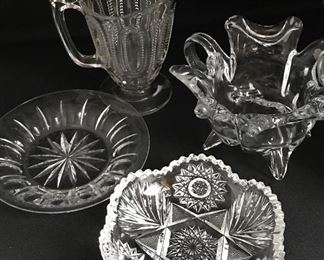 Great selection of antique and collectible glassware