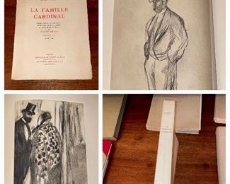 Ludovic Halevy, “La Famille Cardinal”, illustrated by Edgar Degas, published in 1938, limited to 350 copies, 32 intaglio prints after Degas’, fine condition. We have TWO copies available 