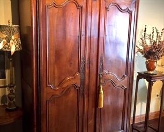 AVAILABLE OFF SITE, an authentic, 19th century French Louis XV armoire. Please see a staff member for more information, or schedule an appointment to view this piece in person.  88 inches high by 52 inches wide by 24 inches deep 