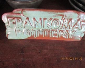 Frankoma Pottery Sign..