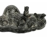 Al Wolf Carved Soapstone - Seals, Igloo, Natives
