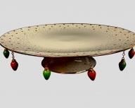 Lenox China Jewels Collection Christmas Cake Plate