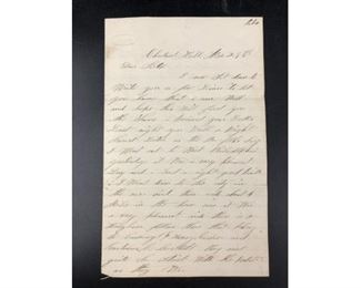 Civil War letter E. M. Hyland Soldier from Company F 32nd Massachusetts