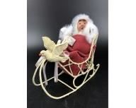 Byers Choice Victorian Toddler in Sleigh with dove