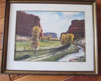 Watercolors by Navajo artist Robert Draper