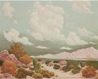 4277
Roger Scott
1898-1976
Desert Landscape
Oil on canvas
Signed lower right: Roger Scott
24" H x 30" W
Estimate: $300 - $500