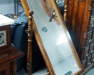Swivel Cheval Dressing Mirror, 63.5" x 26" x 18"