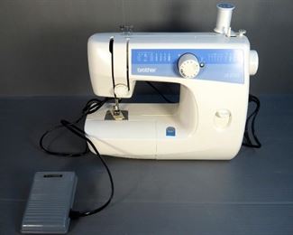 Brother Electric Sewing Machine, Model# LS-2125I With Foot Pedal Controls, Button Holer And Pinking Sheers