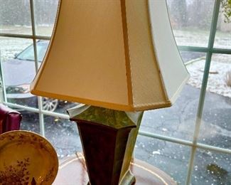 Large vintage metal lamp.