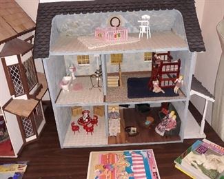 Furnished doll house 
