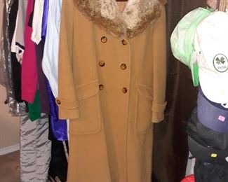 Vintage coat and ski clothes 