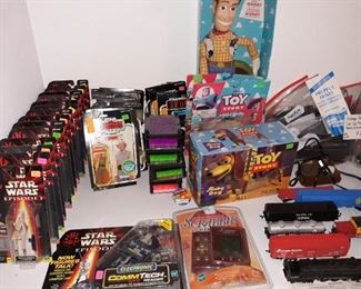 Star Wars action figures and Toy Story toys 