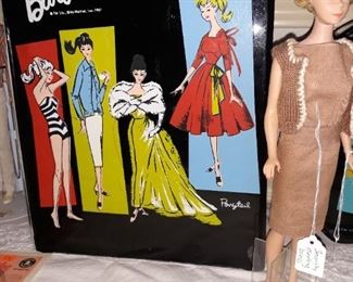 Vintage 1960's Barbie case and Bubble Hair Barbie