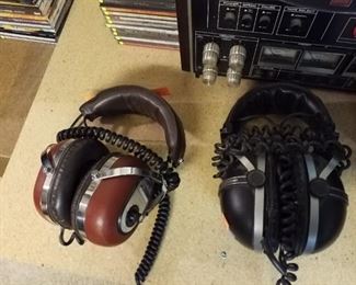 Pioneer and panasonic vintage headphones