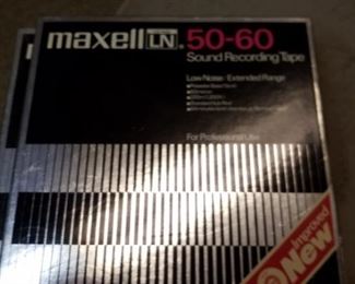 2 new sound recording tapes, lots of used ones