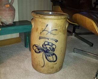 Very old crock, will be sold as is due to cracks