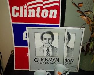 Clinton and Glickman memorabilia 