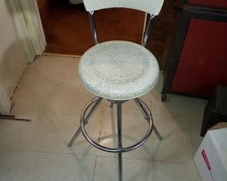 Vintage chrome stool