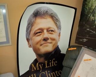 Very large Bill Clinton poster