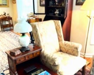 Pair of Vintage End Tables and Arm Chairs