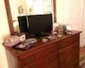 Cherry Dresser/Mirror; TV