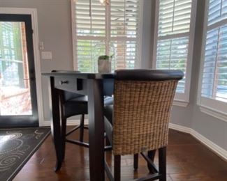 Custom Bar Table with Two Chairs