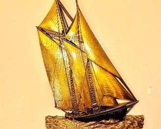 Vintage Sailboat Wall Art