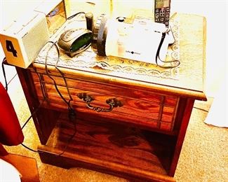 Solid wood nightstand 