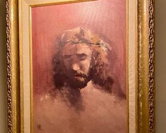 Beautiful artists proof of Jesus by Thomas Kinkade 
