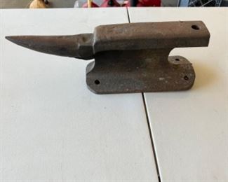Anvil made from railroad track