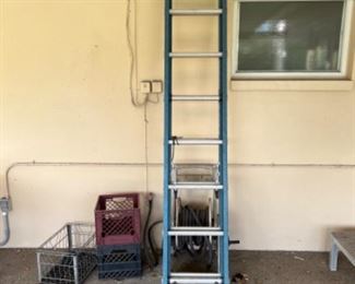 Extension ladder made of fibreglass