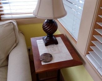 End table
Lamp