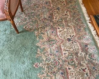 Large aquamarine rug