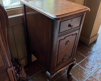 Pair of antique bedside tables