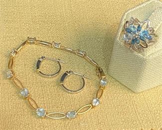 14k And Sterling 925 Semi Precious Jewelry