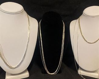 925 Sterling Chain Necklaces