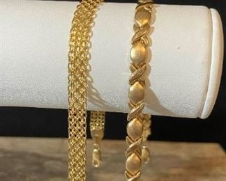 R113 14k 10k Gold Bracelets