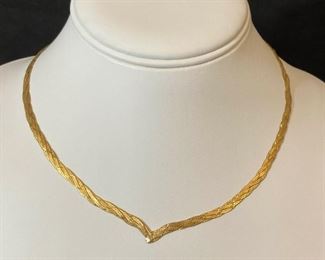 R117 Italy 14k Gold Necklace
