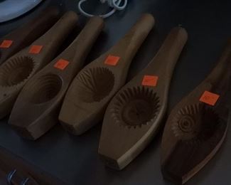 Syrian wooden butter molds