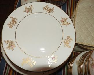 Gold trimmed bone china from England