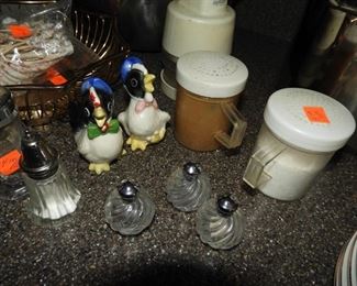 Fun collection of salt and pepper shakers 