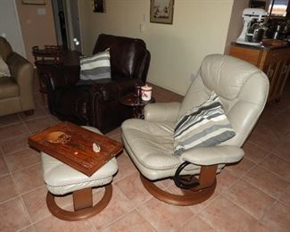 Palliser recliner with footstool.  