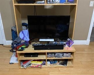 Tv stand and TV $25 for stand and $75 for TV