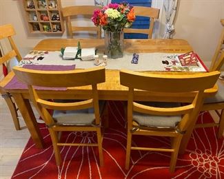 Dining room table and 6 chairs $150