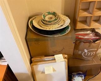 Additional China ware $1, Dinner side tables, $2